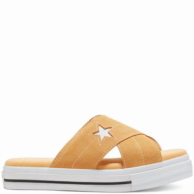 Női Converse One Star Sandalism Slip Tornacipő CO1290754 Barna/Fekete